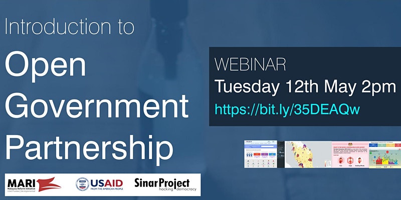 Event cover image for Online attendance: Sinar Project - Open Government Partnership and Malaysia’s Initiatives